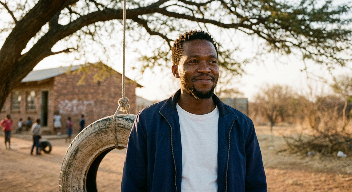 Portrait of Mr Maseko, working father